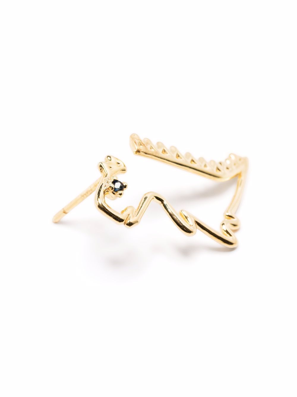 Earring Single Dino Zafiro Azul Espu9t0025yg09k