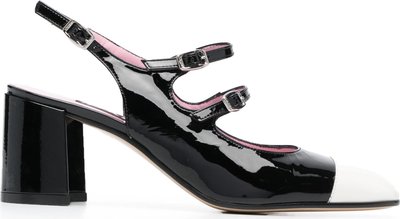 Sandali Black/ivory Patent Leather T-s Papaya03