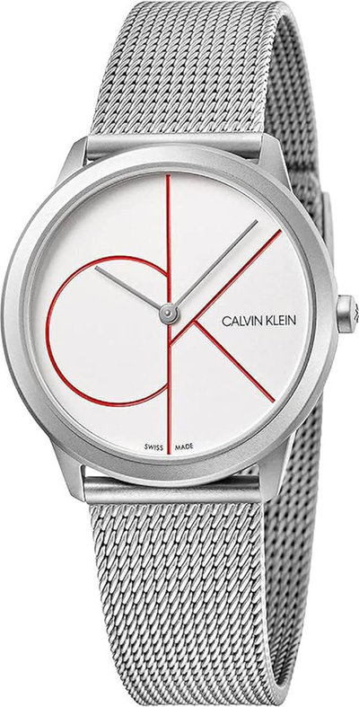Orologi Orologio da Polso Donna Calvin Klein con cinturino in acciaio e quadrante bianco