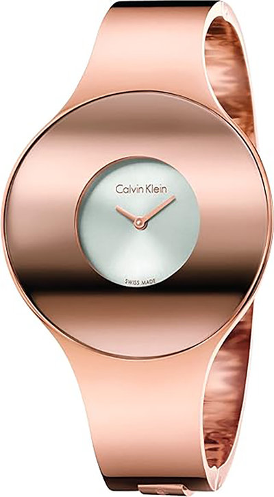 Orologi Orologio da Polso Donna Calvin Klein con cinturino in acciaio rosè e quadrante silver