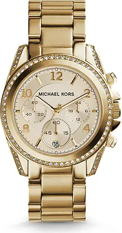 Orologi Orologio da Polso Donna Micheal Kors con acciaio placcato gold Ip e quadrante color oro
