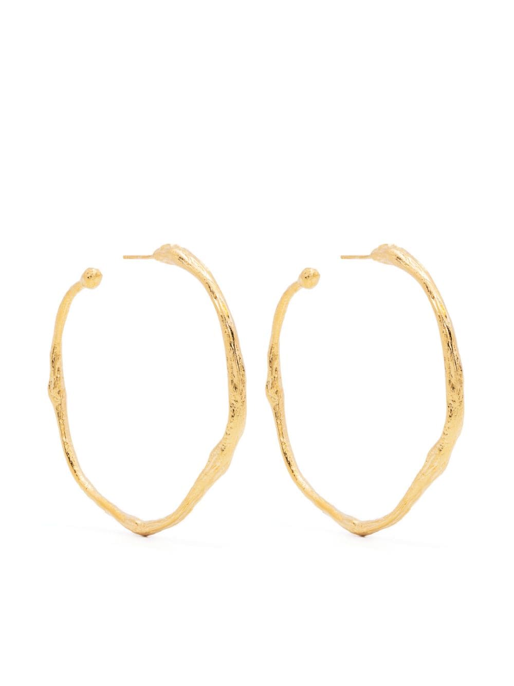 Hoop Earrings 18k Gold Plated 12181myjewel