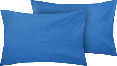 Coppia di federe in cotone Bluette