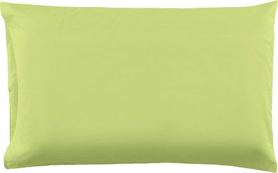 Coppia di federe in cotone verde mela