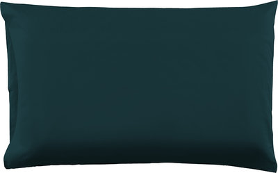Coppia di federe in cotone verde smeraldo