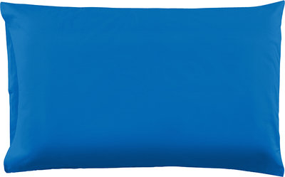 Coppia di federe in cotone bluette