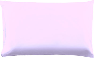 Coppia di federe in cotone rosa chiaro