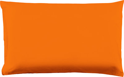 Coppia di federe in cotone arancio