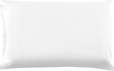 Coppia di federe in cotone bianco