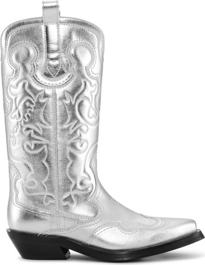 Stivaletti Mid Shaft Embroidered Western S2427