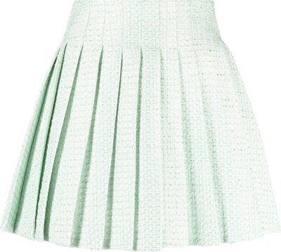 Corte Mint Boucle Pleated Mini Skirt Rs24117skbl