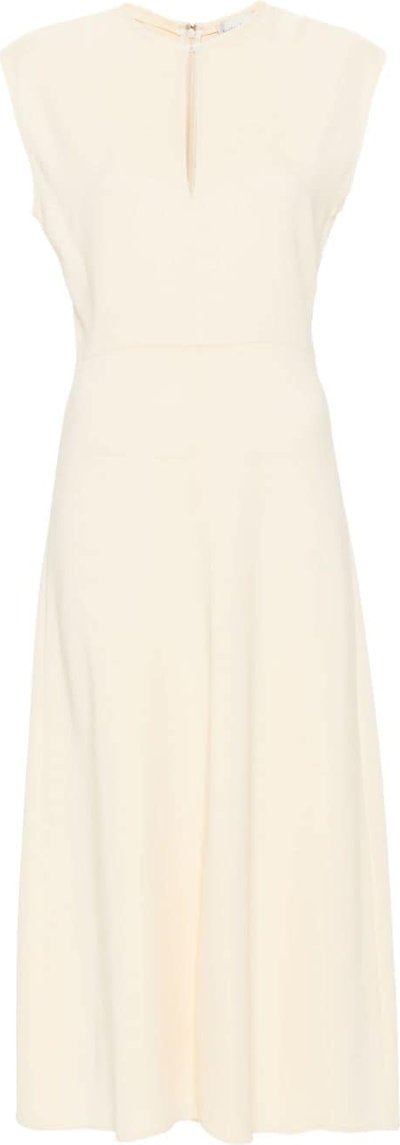 Vestiti Stretch Crepe Cady Flared Dress 12047mydress