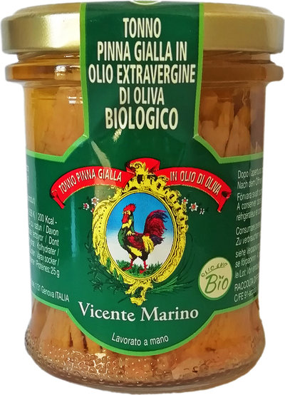 Tonno in olio d'oliva Set 6 vasetti di filetti di tonno pinna gialla 100 g