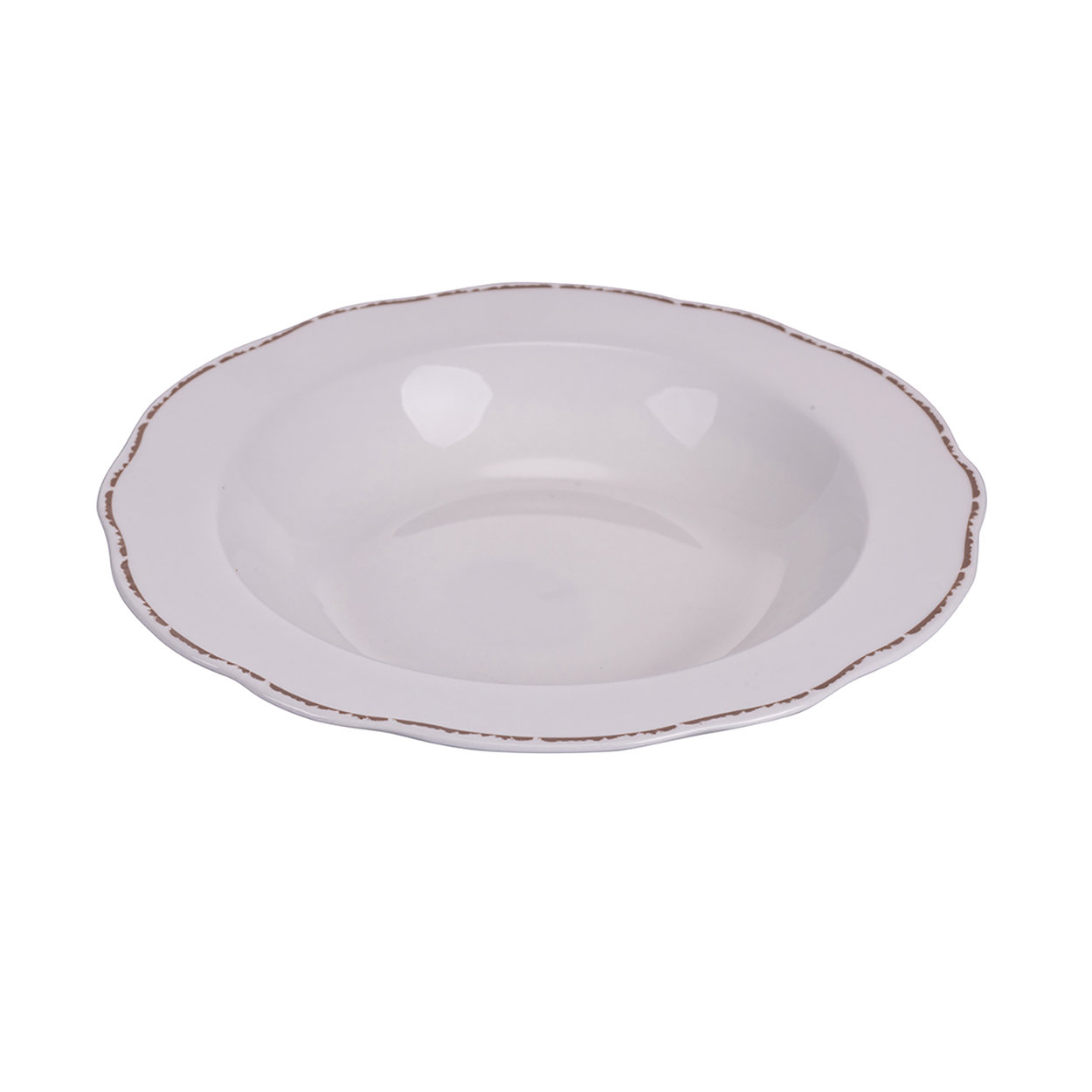 Set 6 Piatti Fondi Villa D'Este Tivoli | Effetto Pietra | Gres Color Matt | Lavabile Lavastoviglie - Foto 3