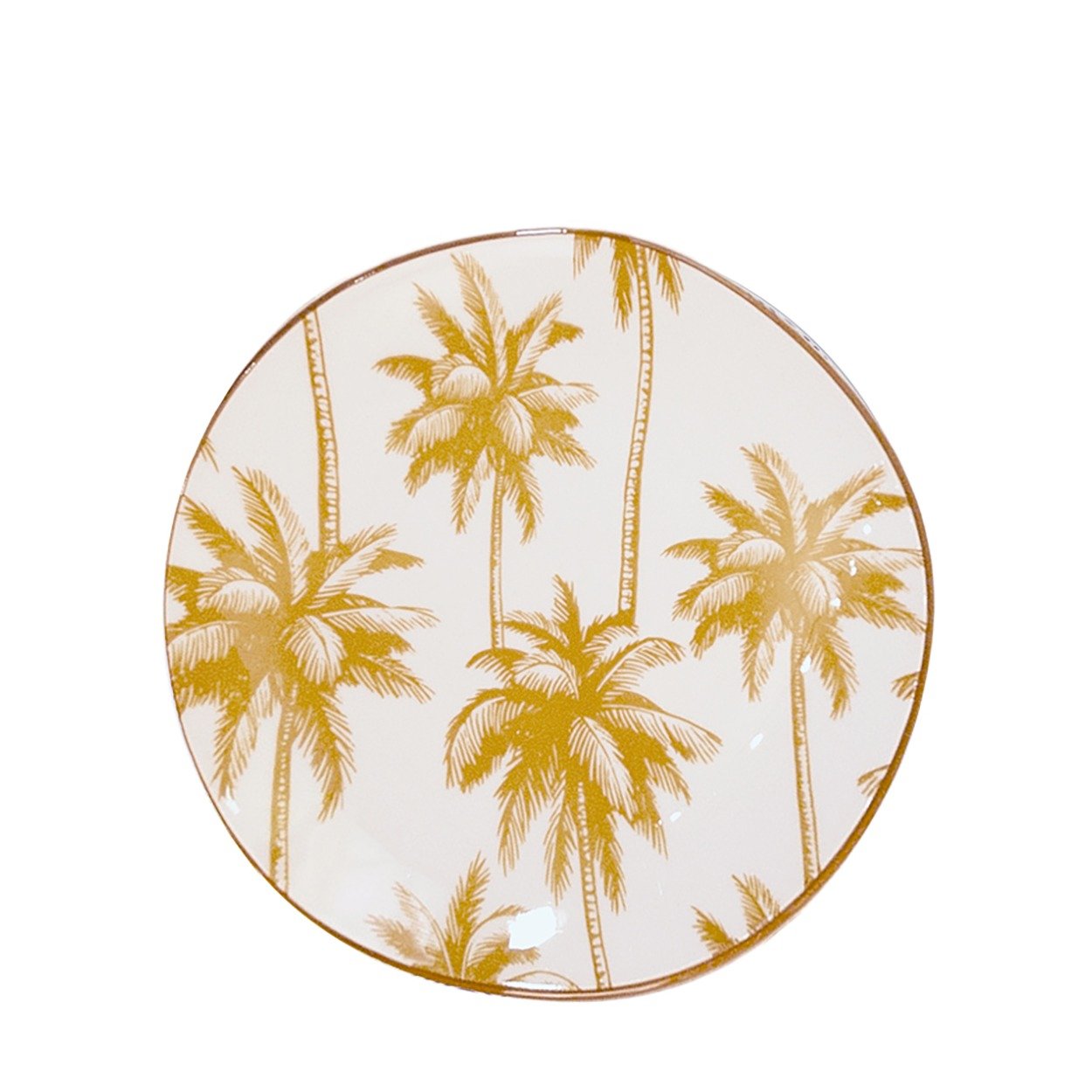 Juego de 6 platos hondos de porcelana Aruba mostaza 88695