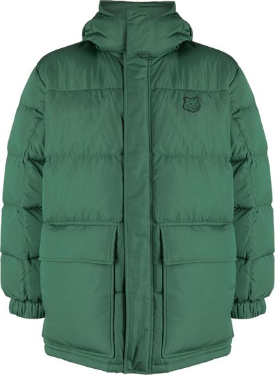 Cappotti Hooded Puffer in Nylon With Tonal Fox Head Patch Lm02204wq4016