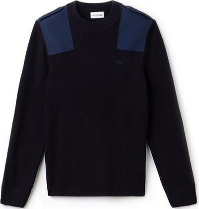 Maglie Pullover a girocollo con patch blu notte