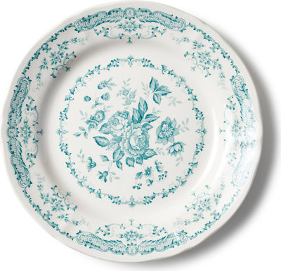 Piatto Piano Cm.26 Rose Turquoise Bid00201