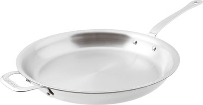 Padelle e pentole Padella Cm 36 H 5 Serie 12200 Inox 5-Ply Con Contromaniglia
