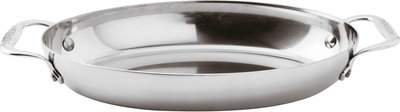 Padelle e pentole Tegame Ovale Cm 30x18 H 5 Serie 12200 Inox 5-Ply