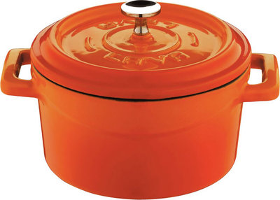 Casseruole E Pirofile Casseruola 2 M Ø Cm 10 Lt 0,35 Ghisa Arancio