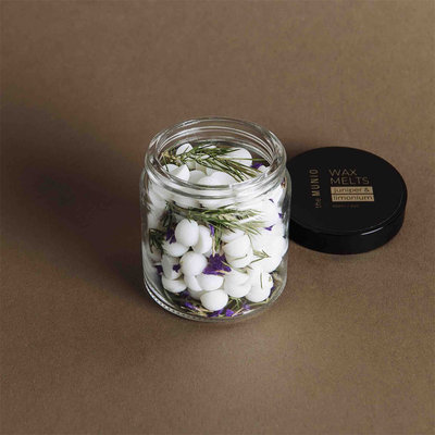 Fragranze Mini Wax Melts al Ginepro e Limonio in Vetro Votivo-60ml
