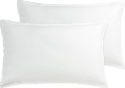 AURORA Set 2 federe 50x80 cm, Bianco