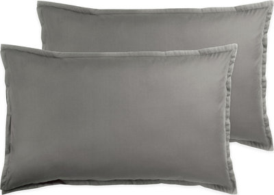 AURORA Set 2 federe 50x80 cm, Grigio