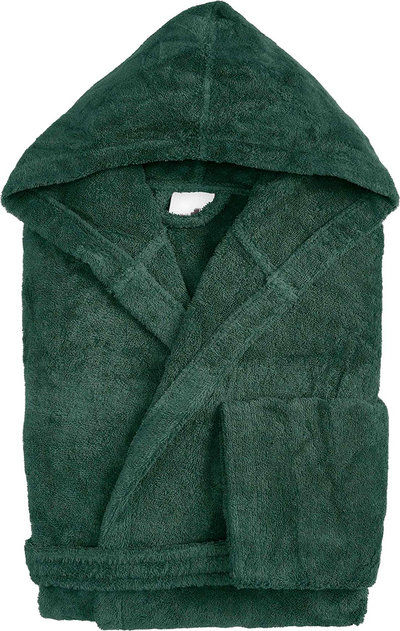 Tessili ELISA Accappatoio cappuccio, Verde