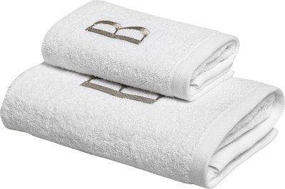 Tessili MONOGRAM Set Spugna Viso + Ospite, B