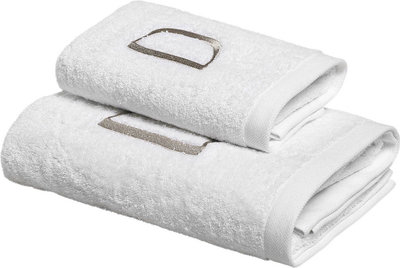 Tessili MONOGRAM Set Spugna Viso + Ospite, D