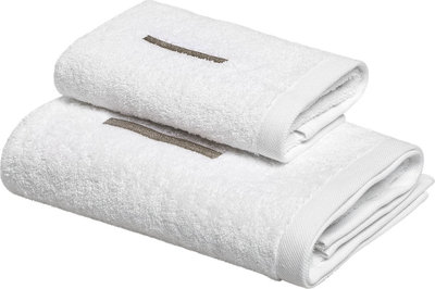 Tessili MONOGRAM Set Spugna Viso + Ospite, I