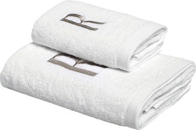Tessili MONOGRAM Set Spugna Viso + Ospite, R