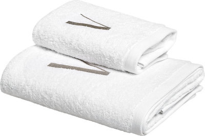 Tessili MONOGRAM Set Spugna Viso + Ospite, V