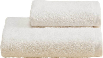 Tessili ELISA Set spugna viso + ospite, Avorio