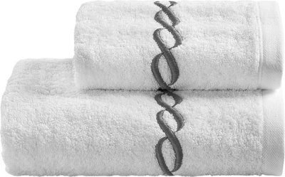 Tessili OLYMPIA Set viso + ospite, Grigio