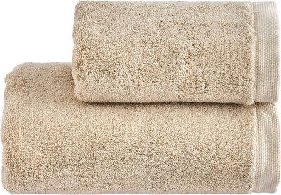 Tessili LUXE Set viso + ospite, Beige