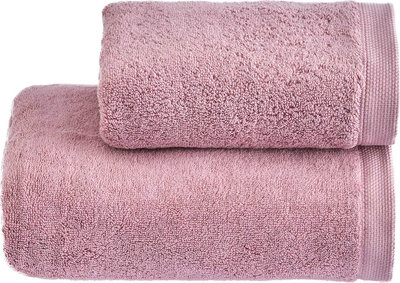 Tessili LUXE Set viso + ospite, Rosa