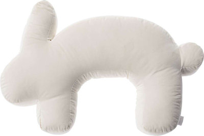 Arredo Cuscino da allattamento crema Velvet Bunny, 79x60 cm - bianco