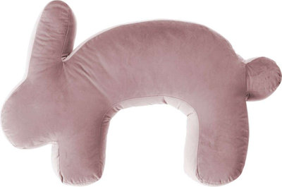 Arredo Cuscino da allattamento Velvet Bunny Rose, 79x60 cm - rosa