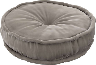 Arredo Pouf francese, 50x13 cm (Posh Velvet) - grigio/beige