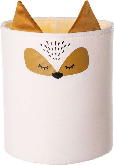 Arredo Cesto portagiochi Happy Band - Volpe 30x40cm, 30x30x40cm - giallo, oro