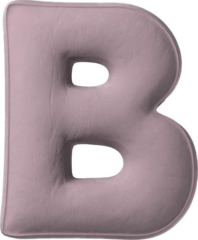 Arredo Cuscino con lettera B, 30x40 cm (Posh Velvet) - rosa antico