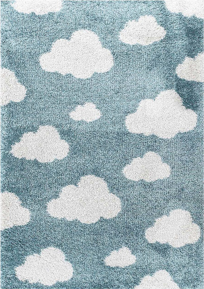 Arredo Tappeto Nuvole 120x170 cm - blu