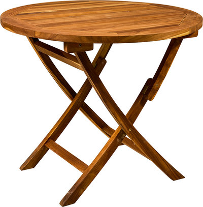 Tavoli e Sedie Cabrera - tavolo rotondo teak pieghevole