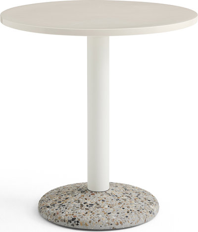 Tavoli Tavolo CERAMIC, bianco panna D.70cm