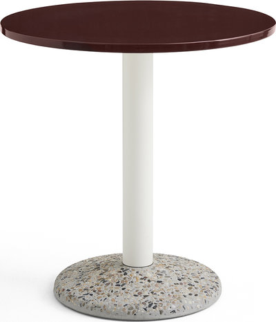 Tavoli Tavolo CERAMIC, rosso bordeaux D.70cm