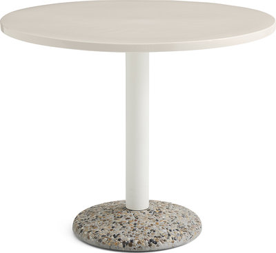 Tavoli Tavolo CERAMIC, bianco panna D.90 cm