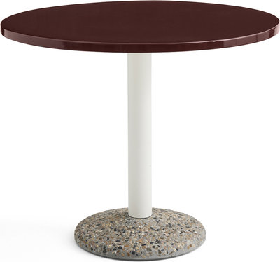 Tavoli Tavolo CERAMIC, rosso bordeaux D.90cm
