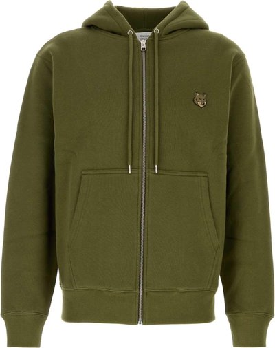 Maglie Bold Fox Head Patch Comfort Zipped Hoodie Mm00714km0307